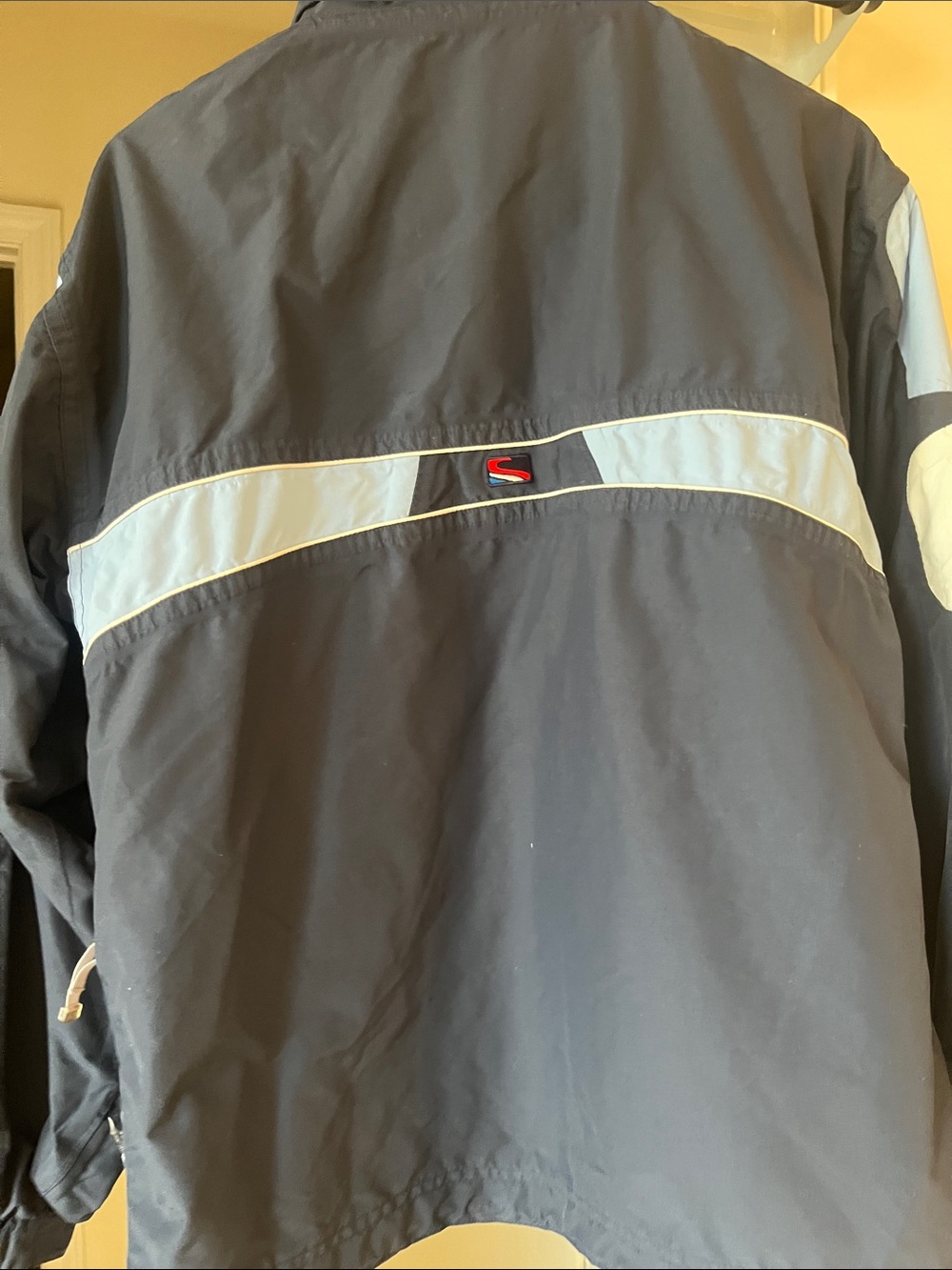 Scott women’s Navy and Light Blue Windbreaker Jacket with White Lining - Picture 4 of 4